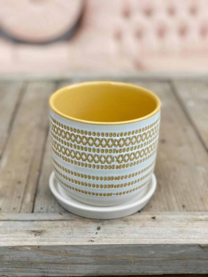 2.5" - 6" Aztec Design Ceramic (Multiple Colours Available)