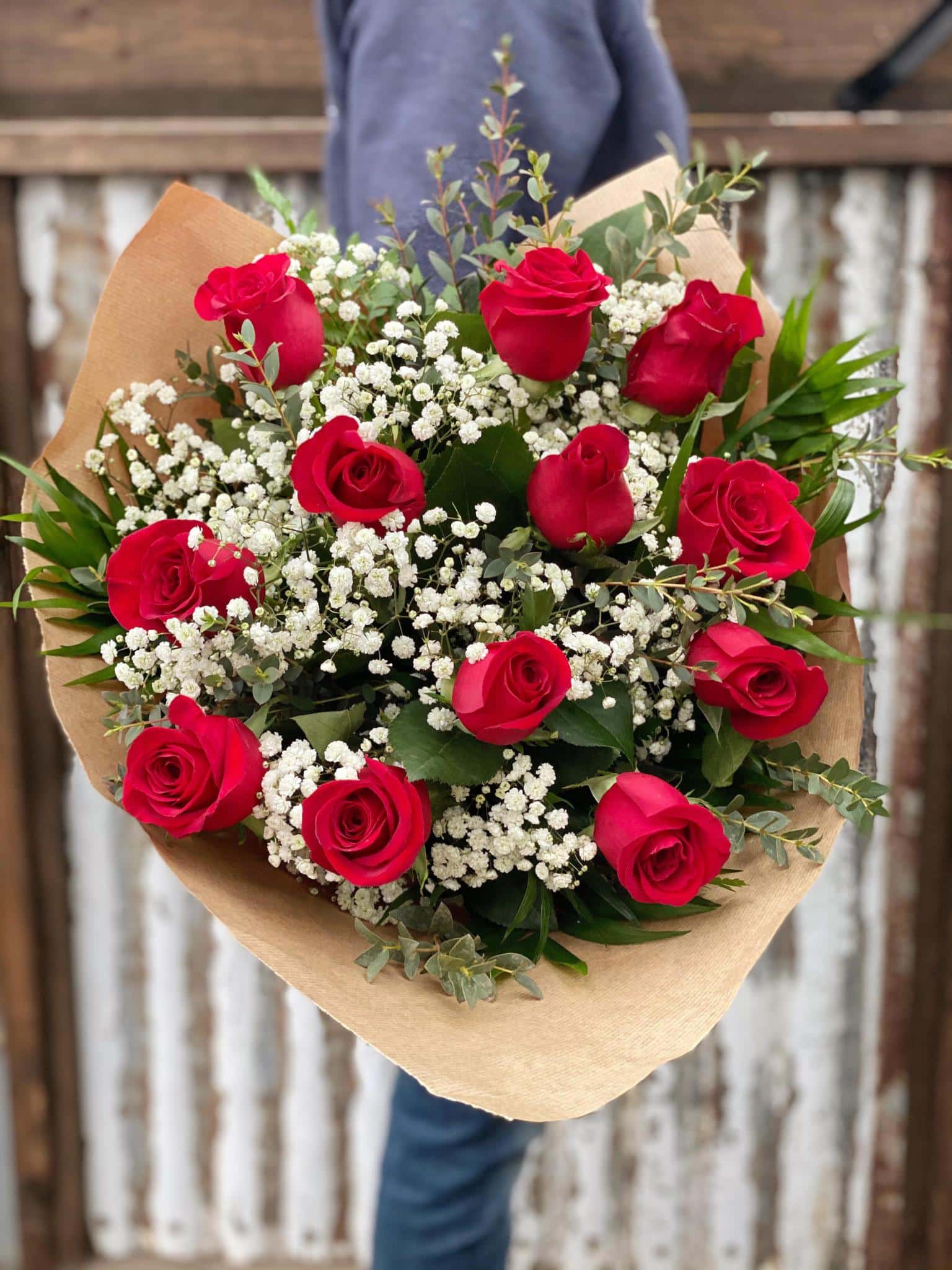 Freedom Red Rose Bouquet - Le jardin de Mathilde