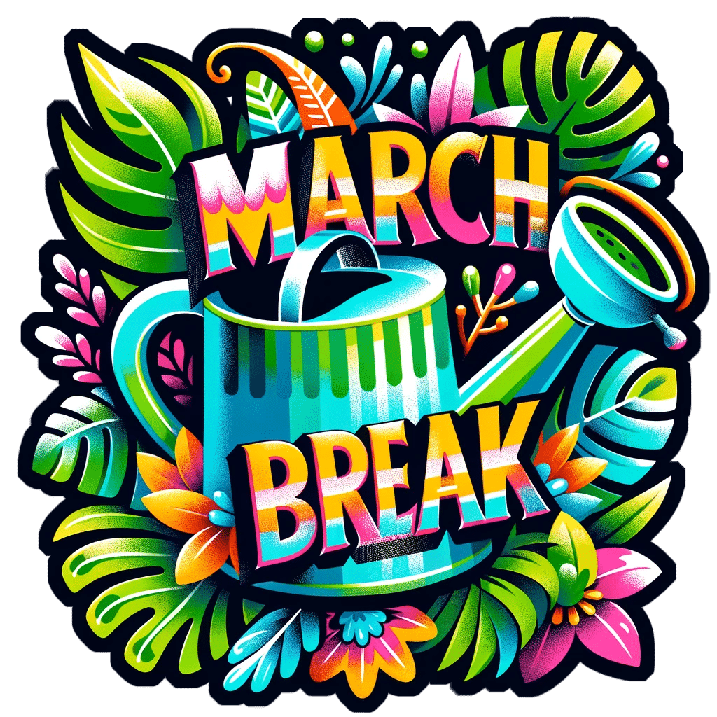 The Watering Can | March Break Graphic