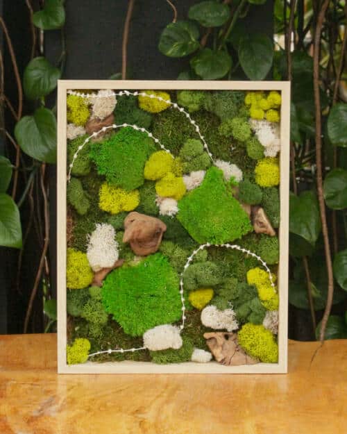 The Watering Can | This DIY features a frame you get to fill with assorted mosses and decorations.