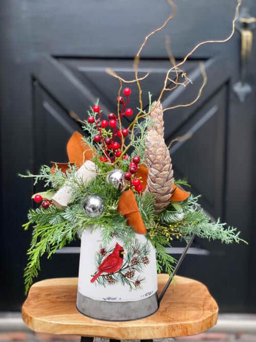 Watering Can Vintage Christmas 