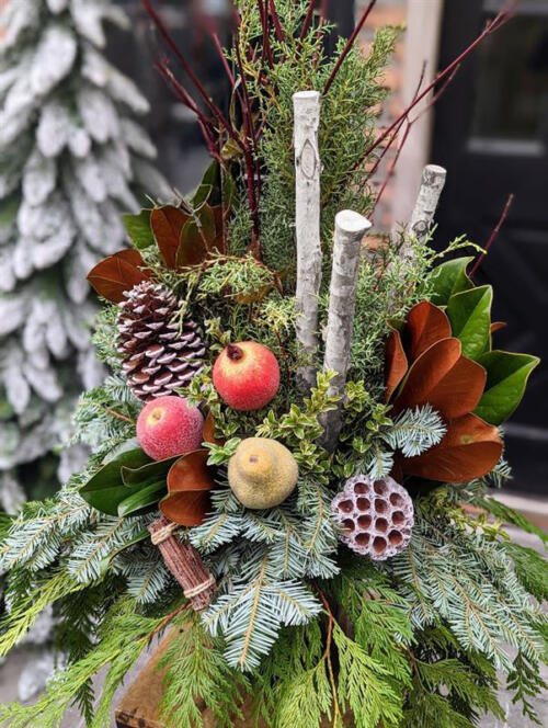 Frozen Orchard Urn
